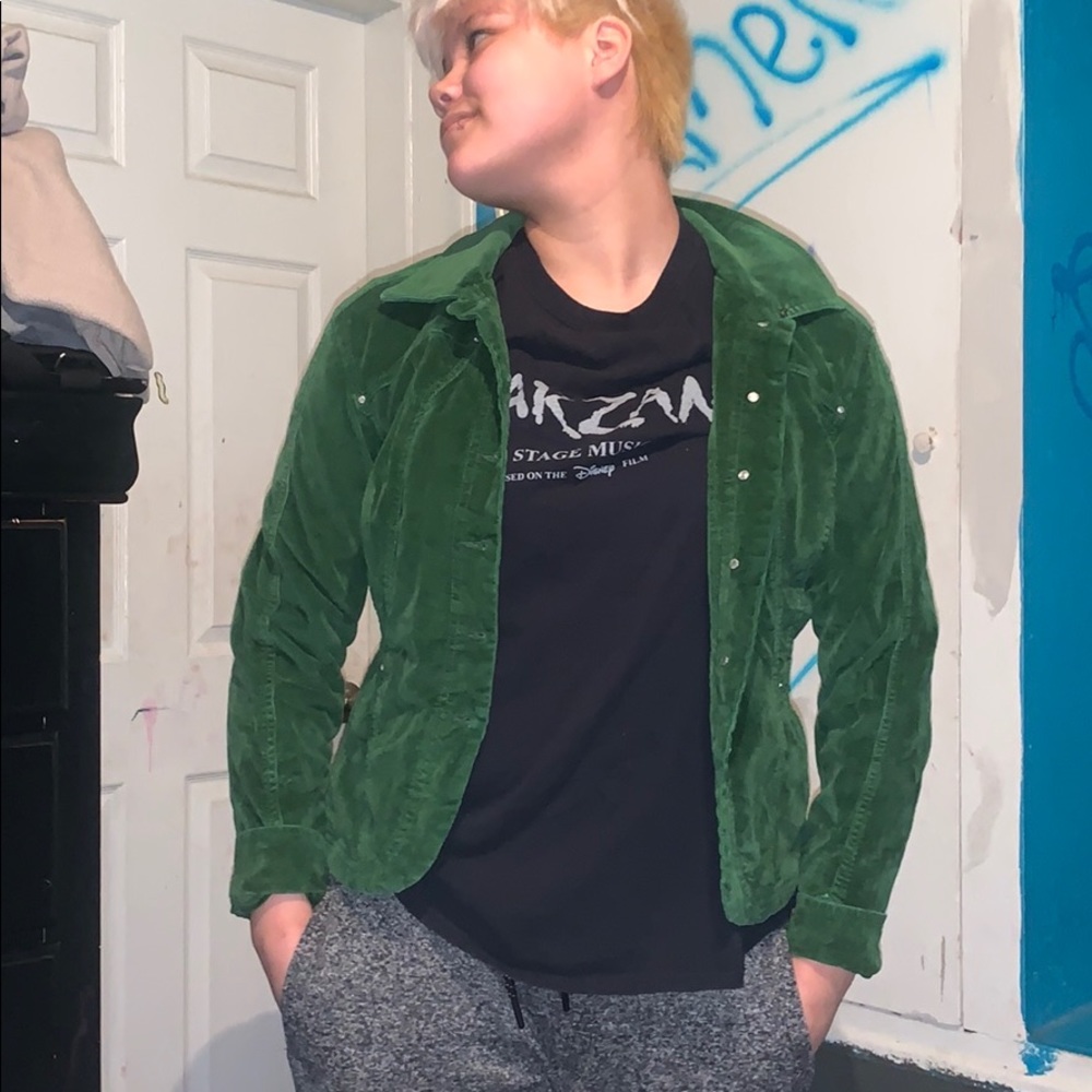 Green corduroy jacket barely worn